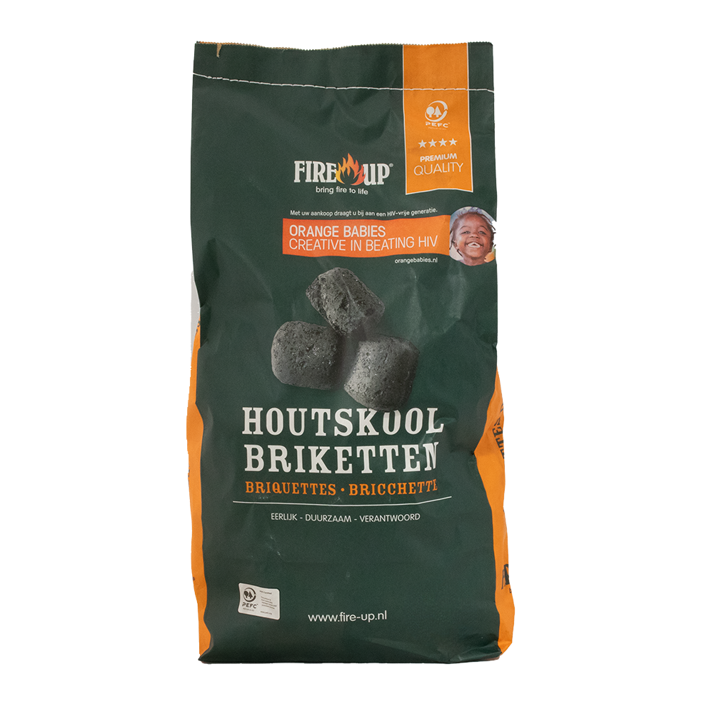 Houtskool briketten 10kg Fire-Up